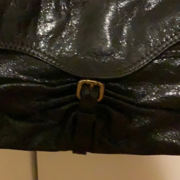 Elegant Brown Kooba Leather Bag with ruching - Picture 2 of 4